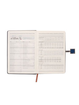 Ежедневник недатированный А5, с хлястиком, 96 листов, в линейку, пвх, черный - Simaland фото 7