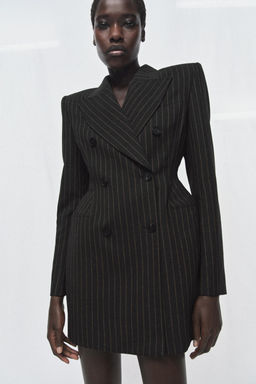 ZW COLLECTION PINSTRIPE BLAZER DRESS - Zara фото 3