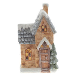 Фигурка декоративная "Домик" (подсветка, 3хААА, не прилаг.), L19 W11 H33 см, 2в.