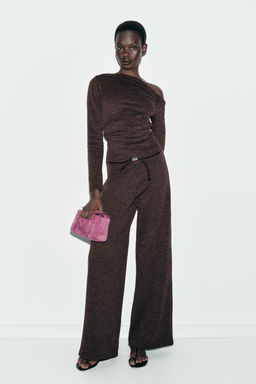 PIQU_ TROUSERS WITH BELT - Zara фото 10