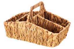 Корзина плетеная 30,5*19,5*17,5 см с ручкой, с 4-мя секциями, водный гиацинт - Elan gallery фото 9