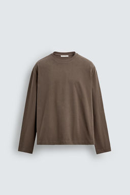 WASHED LONG SLEEVE T-SHIRT - Zara фото 5