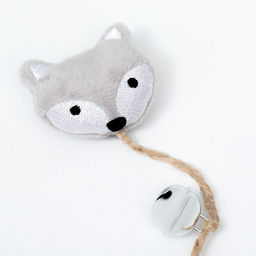 Игрушка для кошек с кошачьей мятой и перьями Бурундук, 10 см, с бубенчиком - Пижон фото 2