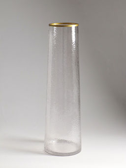 Ваза напольная «Линней», 50×15 см, стекло, прозрачная