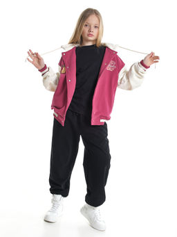 Толстовка с капюшоном с принтом 33-7647 красный - Mini maxi фото 16