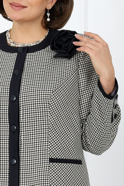 Костюм Ninele 7447 гусиная лапка серая  фото 6