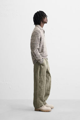 WASHED CARPENTER TROUSERS - Zara фото 31