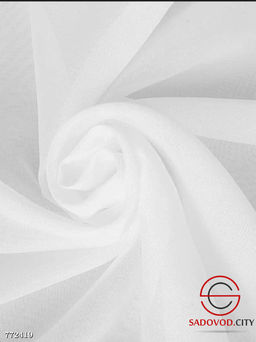 Тюль вуаль однотонная подшитая