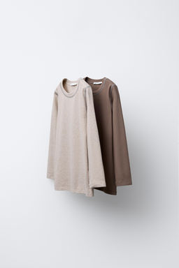 2-PACK OF OVERLOCK CONTRAST T-SHIRTS