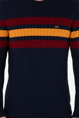 Erkek Slim Fit Bisiklet Yaka Lacivert Kazak - U.s. polo assn фото 13