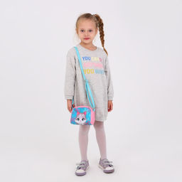 Сумка детская Серый котик из эко-кожи, на ремешке, 15х12х3 см - NAZAMOK KIDS фото 8