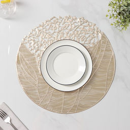 Цена за 12 шт. Салфетка сервировочная Доляна Фэйви, 3838 см, цвет золото  фото 3