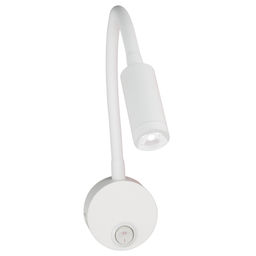 ULT-F21-3W/4000K IP20 WHITE Светильник светодиодный настенный гибкий для интерьерного освещения. 85-265В. Белый свет (4000К). Белый. TM Uniel