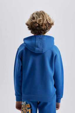 Толстовка с капюшоном для мальчиков NBA Los Angeles Lakers - Defacto фото 9