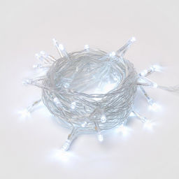 ULD-S0500-050/DTA WHITE IP20 Гирлянда светодиодная с контроллером, 5м. 50 светодиодов. Белый свет. Провод прозрачный. ТМ Uniel