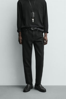 JEANS SLIM TAPERED FIT / Negro - Zara фото 2