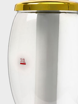 Башня пивная MonlinGold, колба 3 л, ёмкость для льда, подсветка, пластик, золотистый - Simaland фото 2