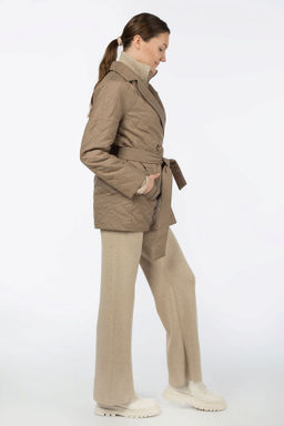 Пальто женское демисезонное (пояс) - El podio фото 4