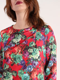 Платье АНАСТАСИЯ Мак с розами - Almond фото 4