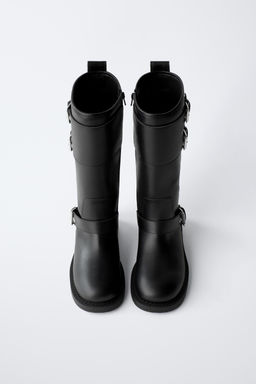 BIKER KNEE-HIGH BOOTS - Zara фото 7