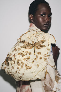 EMBROIDERED DETAIL TOTE BAG - Zara фото 2