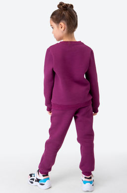 Теплый костюм для девочки из футера с начесом Bonito  фото 11