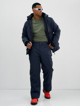 Горнолыжный костюм мужской зимний темно-серого цвета 394TC - Leifensh фото 23