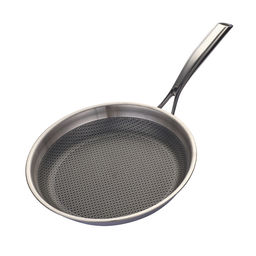 0391 GIPFEL Сковорода MELANIA 28см с трехслойным дном, с антипригарным покрытием 3D ILAG Black. Материал: нерж. сталь 18/10  фото 3