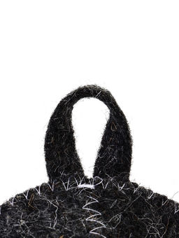 Шапка для бани с принтом "Цветочный триколор", серая