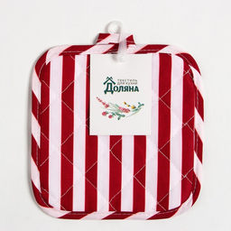 Прихватка Доляна цвет бордовый 17х17 см, 100% п/э  фото 3