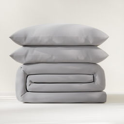 Постельное бельё LoveLife евро Gray mist 200х215 см, 225х240 см, 50х70 3 см-2 шт, микрофибра 85 гр  фото 6