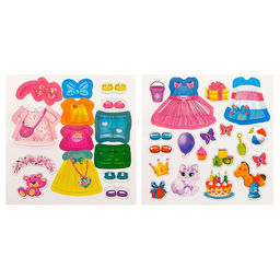 Магнитная книжка-игрушка Одень куколку, 8 стр. - Буква-ленд фото 7