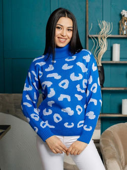 Водолазка Леопард с шерстью 20% - Esenia фото 4