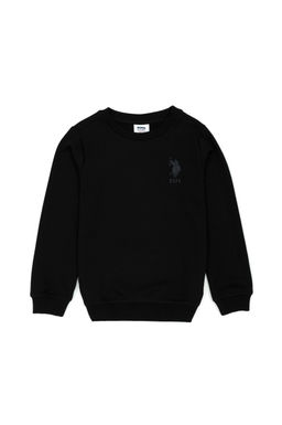 Erkek Bebek Siyah Basic Sweatshirt