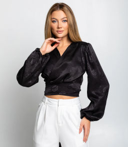 Блуза #КТ5138, чёрный