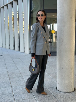 Жакет AURA 1116-176 серый меланж  фото 3