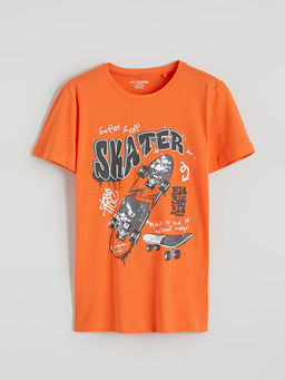 Bask?l? Erkek ?ocuk Pijama Tak?m?