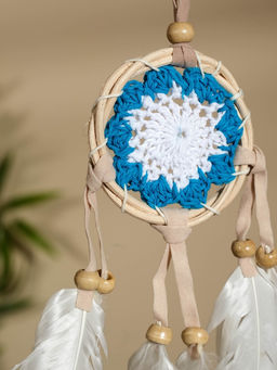 Ловец снов, 7×30 см, бело-голубой