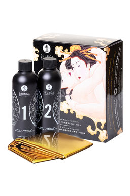 Массажный гель Shunga Манго дыня серии Контактный восточный массаж 2х225 мл.