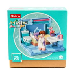Конструктор SLUBAN 105 дет. "Румбокс. Ванная" (М38-В0757D) в коробке