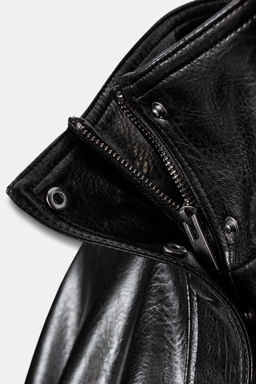 FAUX LEATHER VOLUME JACKET - Zara фото 17