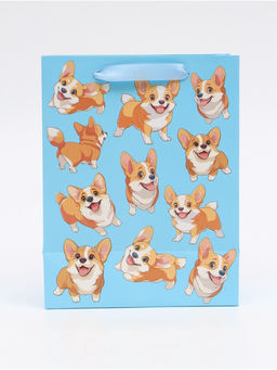 Цена за 2 шт. Пакет подарочный «Милые пёсики», MS 18 × 23 × 10 см