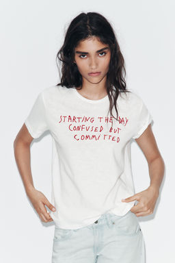 CAMISETA FLAM? TEXTO / Blanco