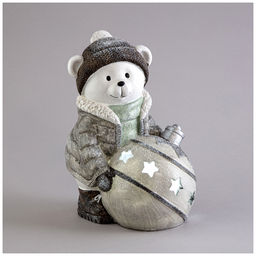 СТАТУЭТКА СНЕГОВИК С LED-ПОДСВЕТКОЙ 17Х13Х22,5 СМ - Lefard фото 4