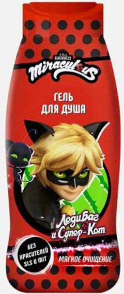 Miraculous Леди Баг и Супер Кот Гель для душа "Супер Кот" 400мл.8 /арт-94989/