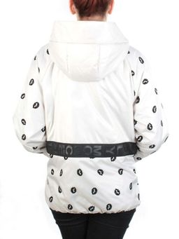 ZW-2166-C WHITE Куртка демисезонная женская BLACK LEOPARD (100 гр.синтепона)