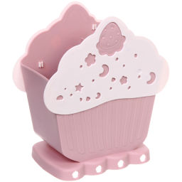 Цена за 2 шт. Подставка для столовых приборов "SEGRETO" 17*19*9,5см 2секции пыльная роза