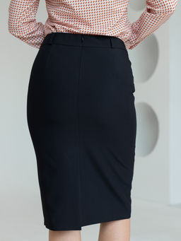 юбка прямого силуэта, на подкладке - Трика фото 4