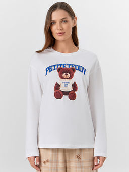 Комплект женский домашний с надписью Petite teddy - Mark formelle фото 4