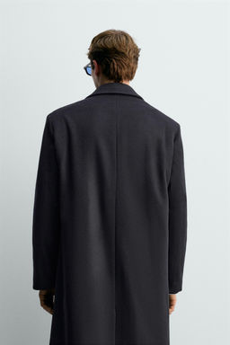 DOUBLE-BREASTED WOOL BLEND COAT AARON LEVINE X ZARA фото 3